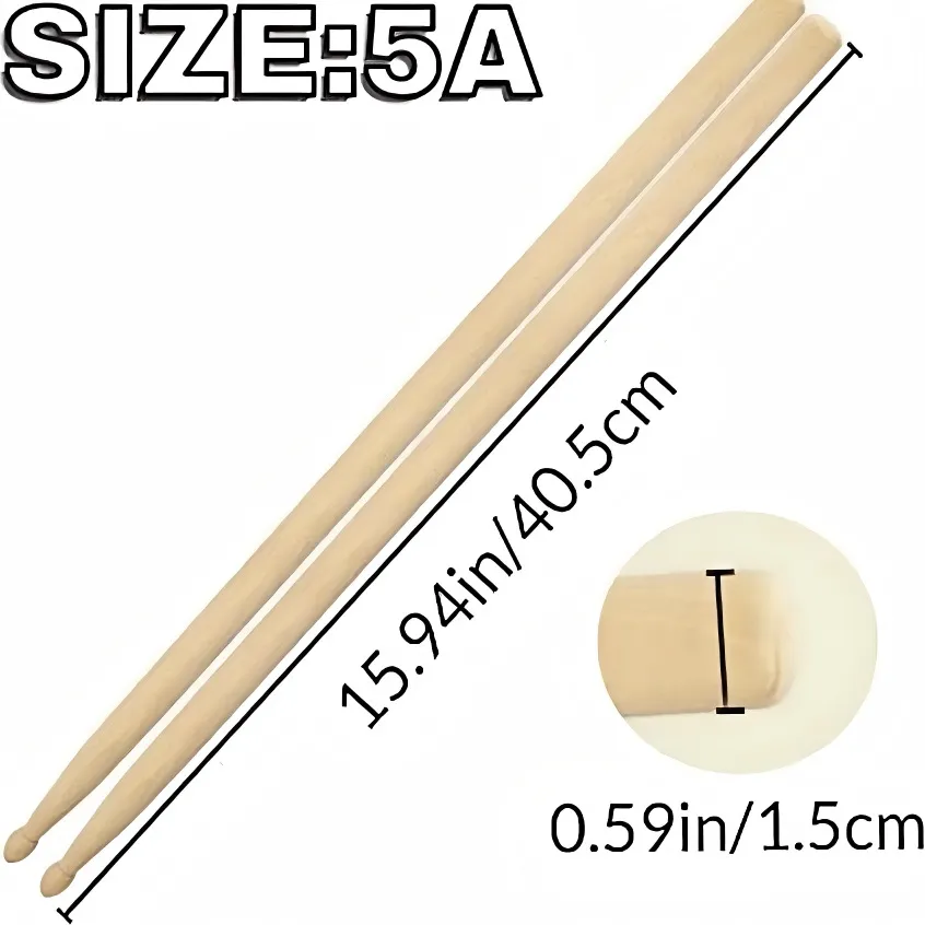 custom wooden drumsticks professional - custom color and size accepted - view 3