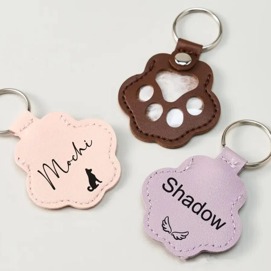 custom leather keychain pet hair memorial - request RFQ factory direct - view 3