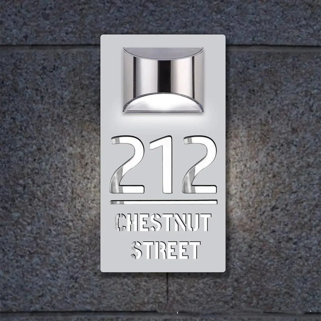 custom address house number door sign - B2B wholesale inquiry welcome - view 2