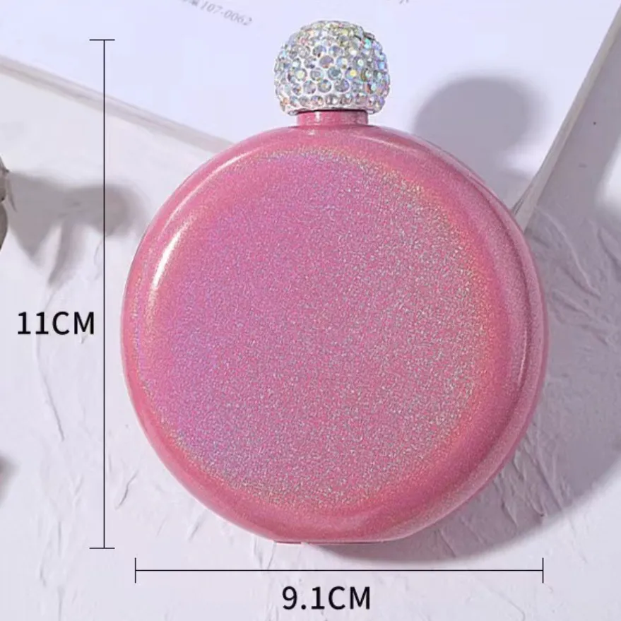 custom portable round hip flask - buy wholesale direct from manufacturer