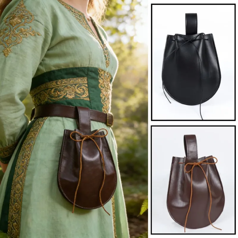 medieval pu leather belt pouch - ODM OEM service available